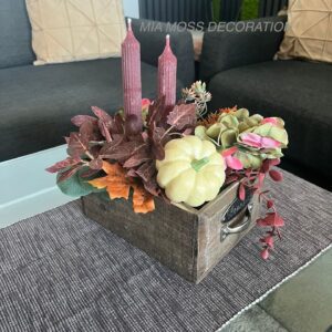 PODZIMNÍ DEKORACE - DŘEVĚNÝ ŠUPLÍK