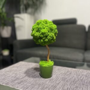 MECHOVÁ DEKORACE - STROMEK V KVĚTINÁČKU