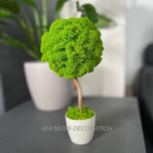 MECHOVÁ DEKORACE - STROMEK V KVĚTINÁČKU