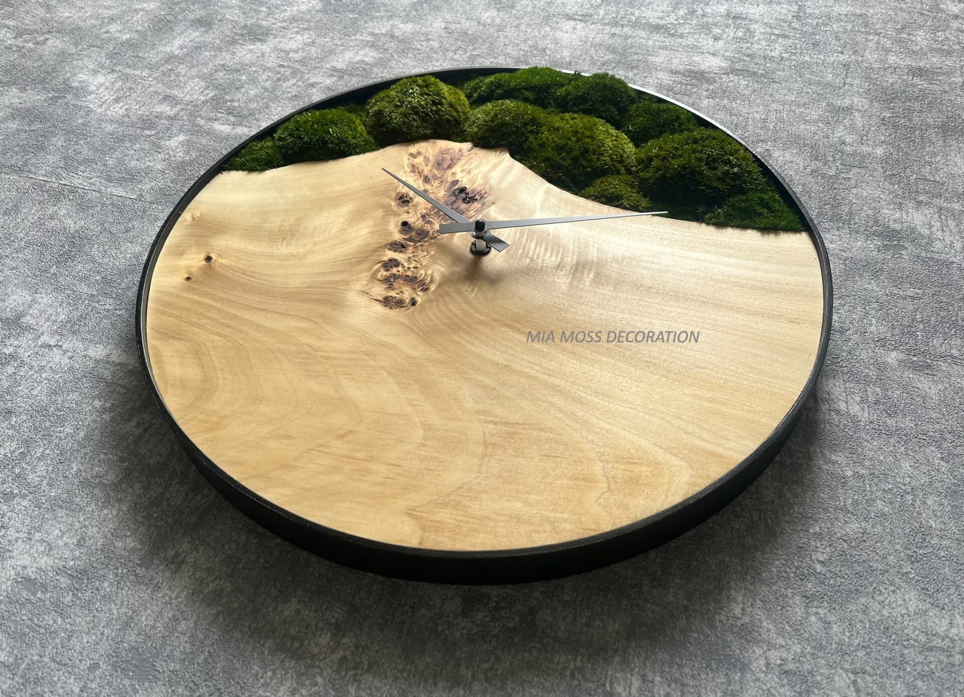 ORIGINÁLNÍ MECHOVÉ HODINY Ø 40CM topol očkový - Image 3