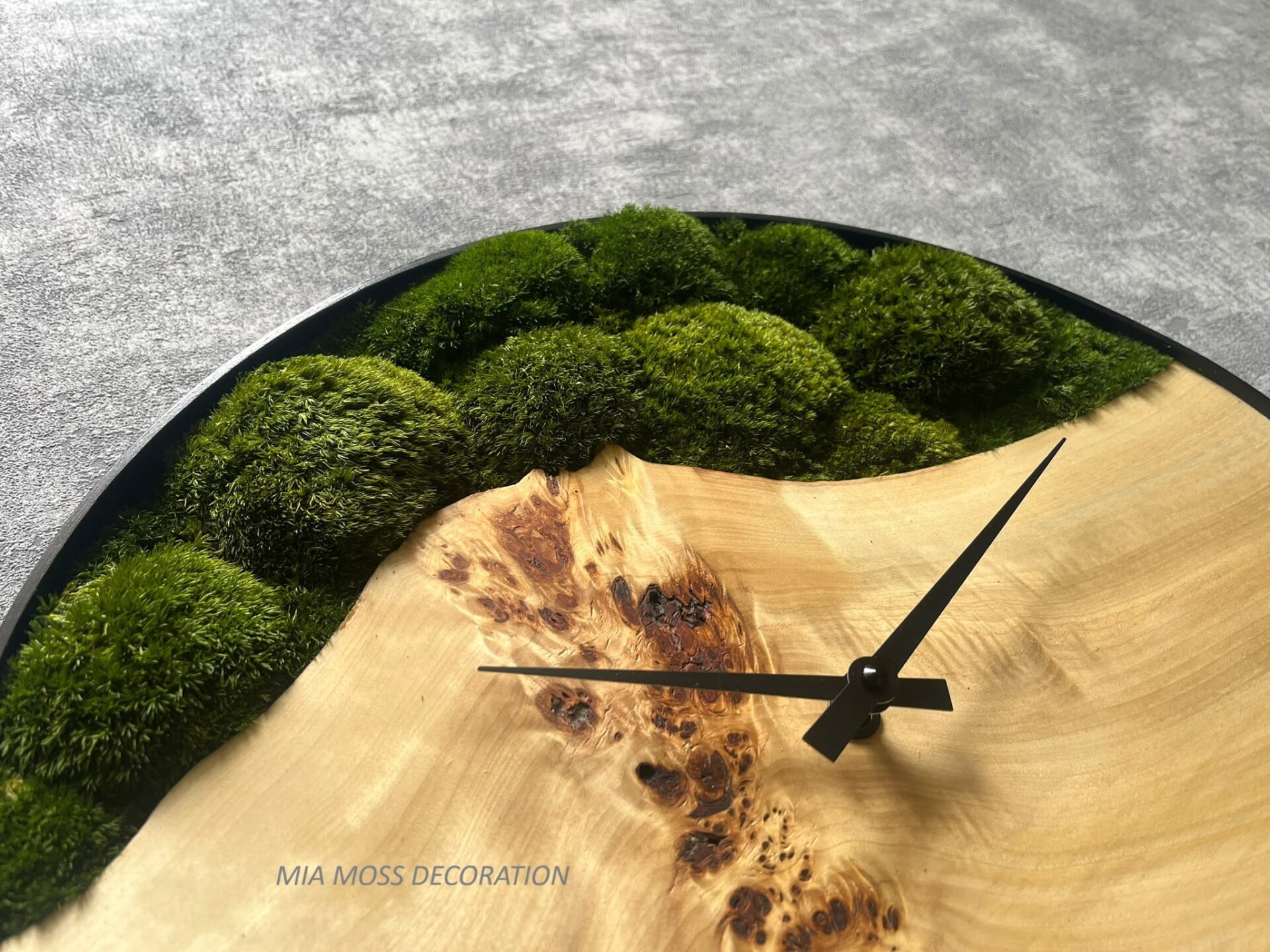 ORIGINÁLNÍ MECHOVÉ HODINY Ø 40CM topol očkový - Image 4